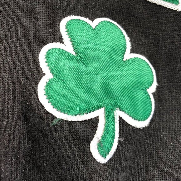 Ritchie's Sportswear Mens Boston Hoodie Sweatshirt Medium Black Embroidered Y2K - Picture 8 of 11